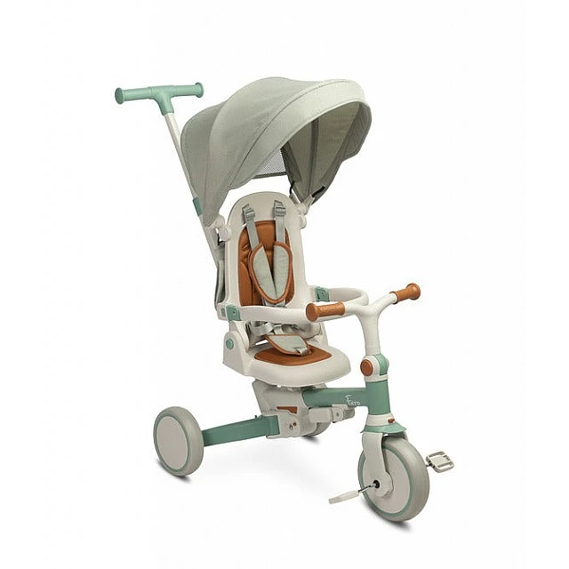 Tricycle and balancing wheel 2in1 Faro Green Caretero Toyz
