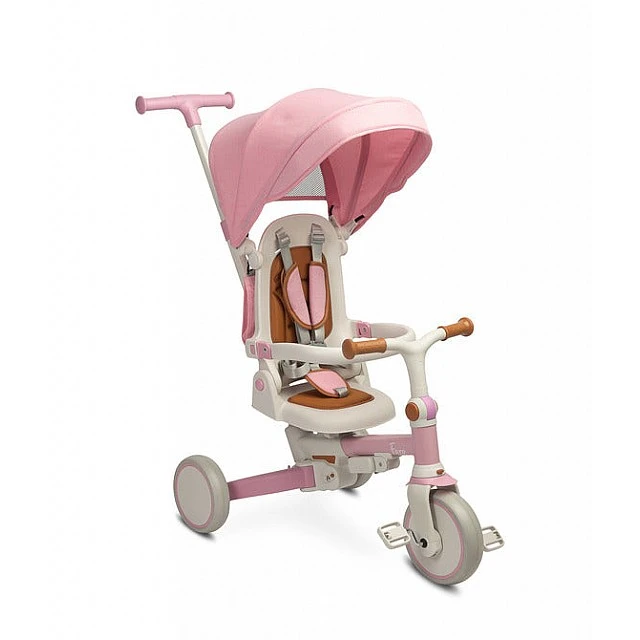 Tricycle and balancing wheel 2 in 1 Faro Pink Caretero Toyz