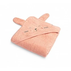 Rabbit Bath Towel 90x90cm Pink 100% Cotton