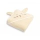 Rabbit Bath Towel 90x90cm Ecru 100% Cotton