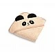 Panda Bath Towel 90x90cm Beige 100% Cotton