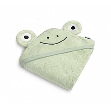 Frog Bath Towel 90x90cm Green 100% Cotton