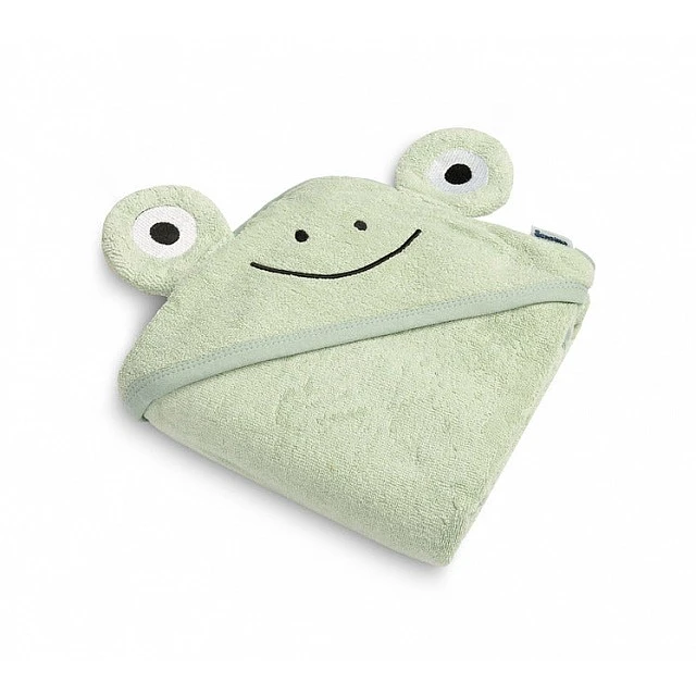 Frog Bath Towel 90x90cm Green 100% Cotton