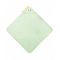 Бебешка Хавлия С Качулка Bathfriends 100X100 Дино Мента Sensillo