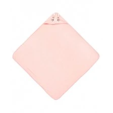 Baby Towel With Hood Bathfriends 100X100 Rabbit Pink Sensillo
