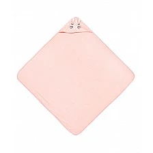 Baby Towel With Hood Bathfriends 100X100 Rabbit Pink Sensillo