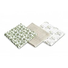 Bamboo Diapers 3-Pack Elephant Gray 70X80 Sensillo