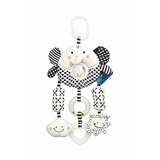 Black and White Travel Toy – Elephant Sensillo