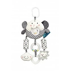 Black and White Travel Toy – Elephant Sensillo