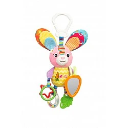 Colorful Travel Rattle – Bunny Sensillo