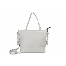 Faux Leather Bag Gray Autumn Forest Sensillo