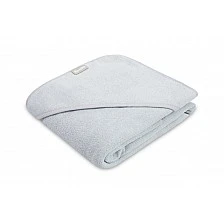 Baby towel with hood 100% cotton 100x100 cm Gray Sensillo