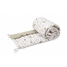 Обиколник за бебешко легло Forest Beige 180х30 Sensillo