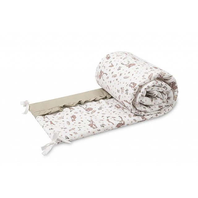 Baby bed bumper Forest Beige 180x30 Sensillo