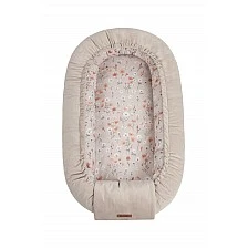 Baby nest field flowers beige 80X45 Sensillo