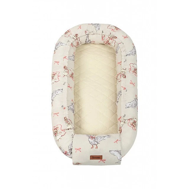 Baby Nest Muslin/Ranfors 80X45 Mouse And Goose Sensillo