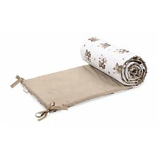Baby Crib Bumper 60/120 Double-Sided Muslin/Ranforce 180 X 30 Cm 0+ Friends Sensillo