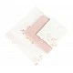 Muslin Diapers 3 Sizes 120X120 70X60 30X35 Pink Flowers Sensillo