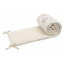 Baby Crib Bumper 60/120 Double-Sided Muslin/Ranforce 180 X 30 Cm 0+ Mouse And Goose Sensillo