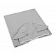 Poncho 100% Corrugated Cotton 70X60 Gray 0+ Sensillo