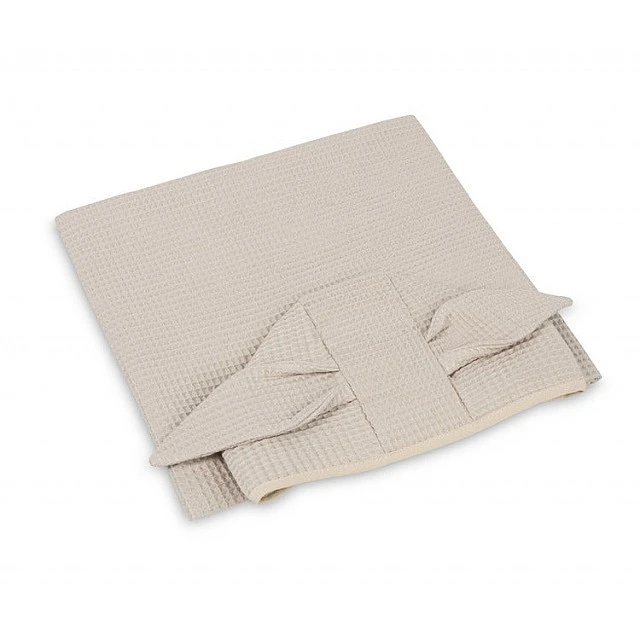 Poncho 100% Corrugated Cotton 70X60 Beige 0+ Sensillo