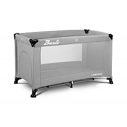 Folding travel bassinet 1 level Basic Gray Caretero