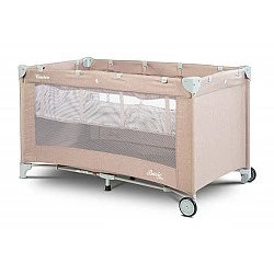Folding travel bassinet 1 level Basic Beige Caretero