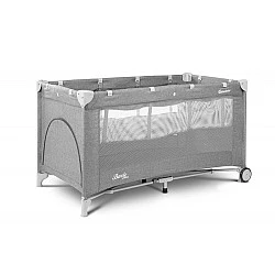 Folding travel bassinet 1 level Basic Light Gray Caretero