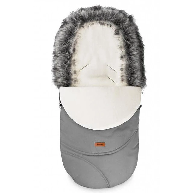 Winter fleece footmuff Eskimo grey
