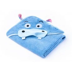 Bath towel Hippo Water Friends blue