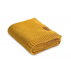 Bamboo And Cotton Blanket Mustard 100x80cm