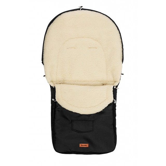 Winter Woolen Bag For Baby Stroller Black (95X40)
