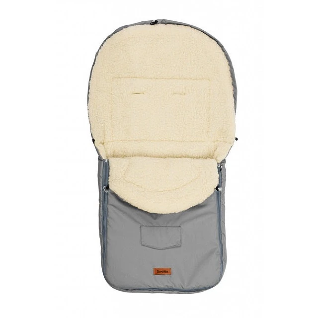 Winter Wool Sack For Baby Stroller Light Gray (95X40)