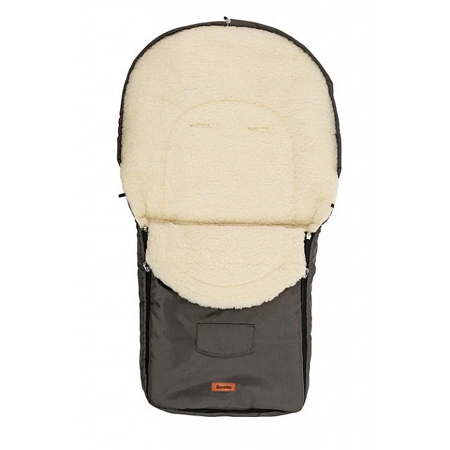 Winter Woolen Bag For Baby Stroller Graphite (95X40)