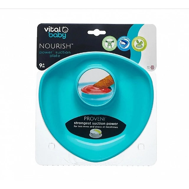 Children’s Plate With Vacuum Green Vital Baby