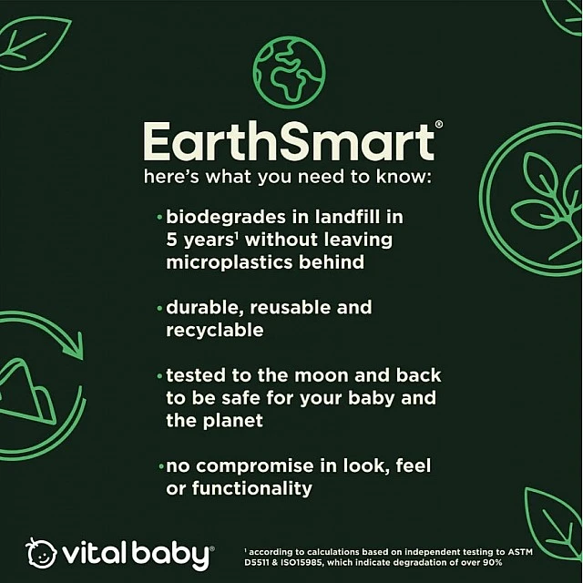2in1 Universal Brush for Baby Bottles and Teats EarthSmart Vital Baby