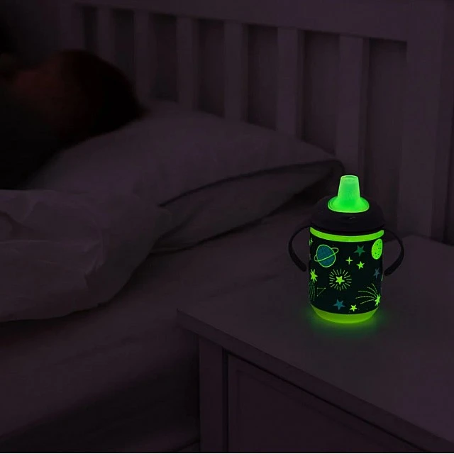 EarthSmart Vital Baby Non-Spill Cup with Soft Spout 350 ml Glow in the Dark