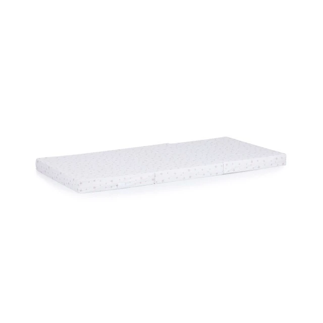 Folding mattress 60/120/6 white/powder stars