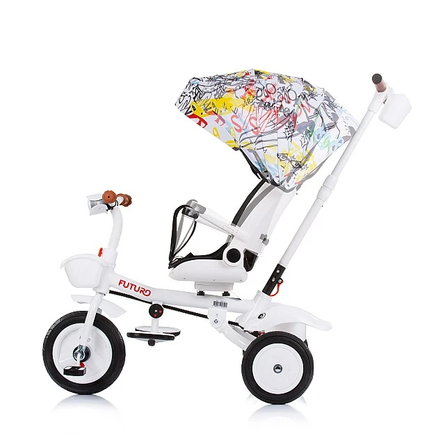 Tricycle with canopy Futuro graffiti