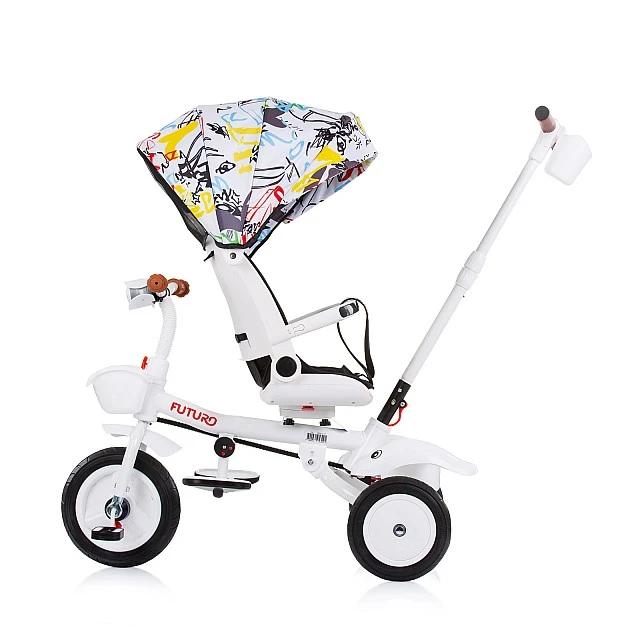 Tricycle with canopy Futuro graffiti