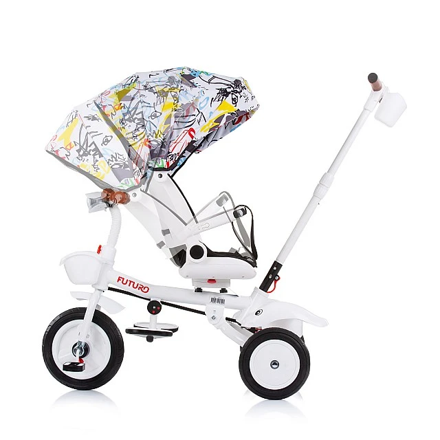 Tricycle with canopy Futuro graffiti