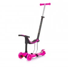 Scooter Multi Plus with handle pink