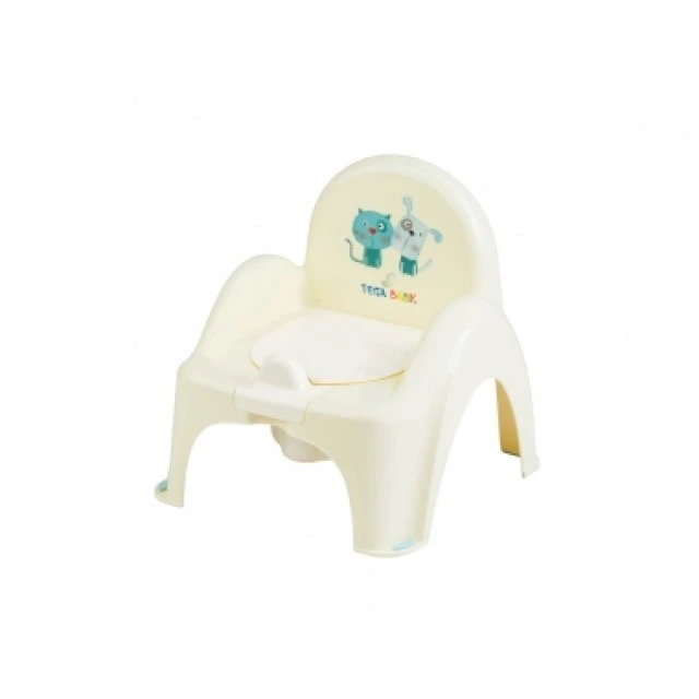 Baby Potty Stool Dog & Kitten yellow