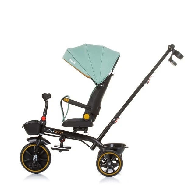 Tricycle with canopy Max Sport pastel green