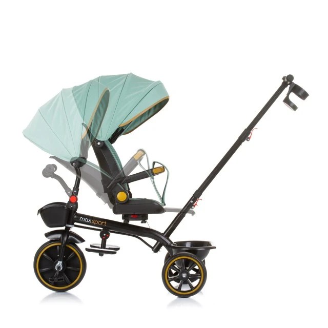 Tricycle with canopy Max Sport pastel green