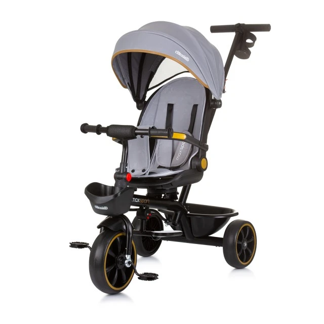 Tricycle with canopy Max Sport ash gray