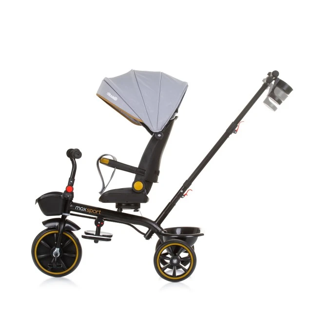 Tricycle with canopy Max Sport ash gray