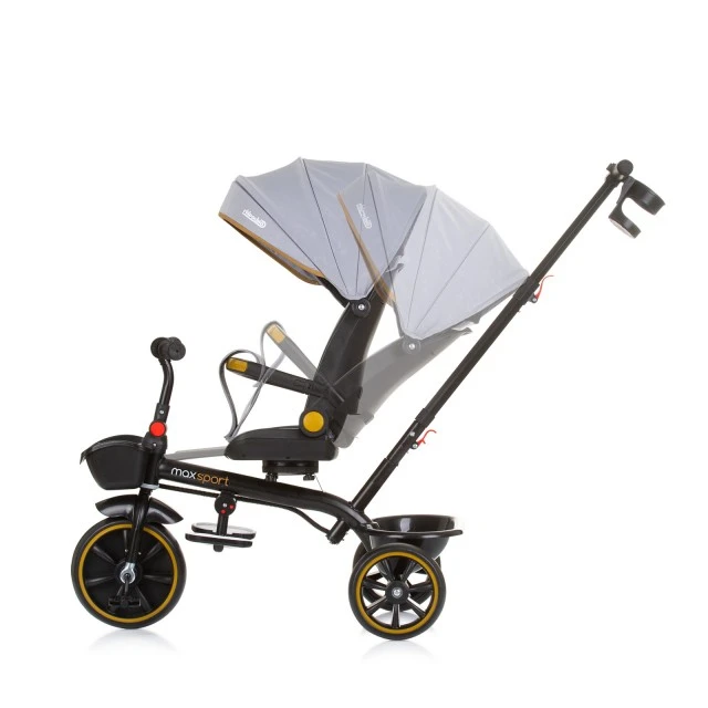 Tricycle with canopy Max Sport ash gray