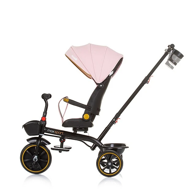Tricycle with canopy Max Sport flamingo