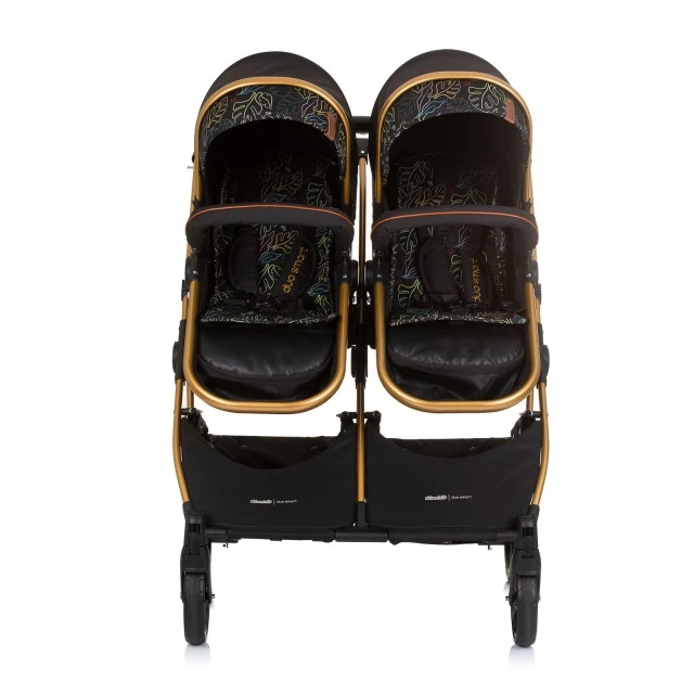 DuoSmart Twin Stroller Obsidian/Leaf